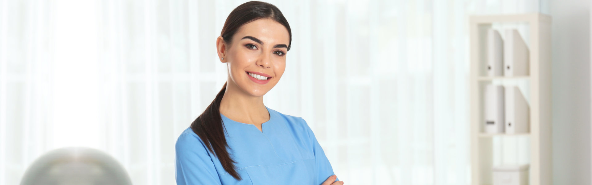 female nurse smiling