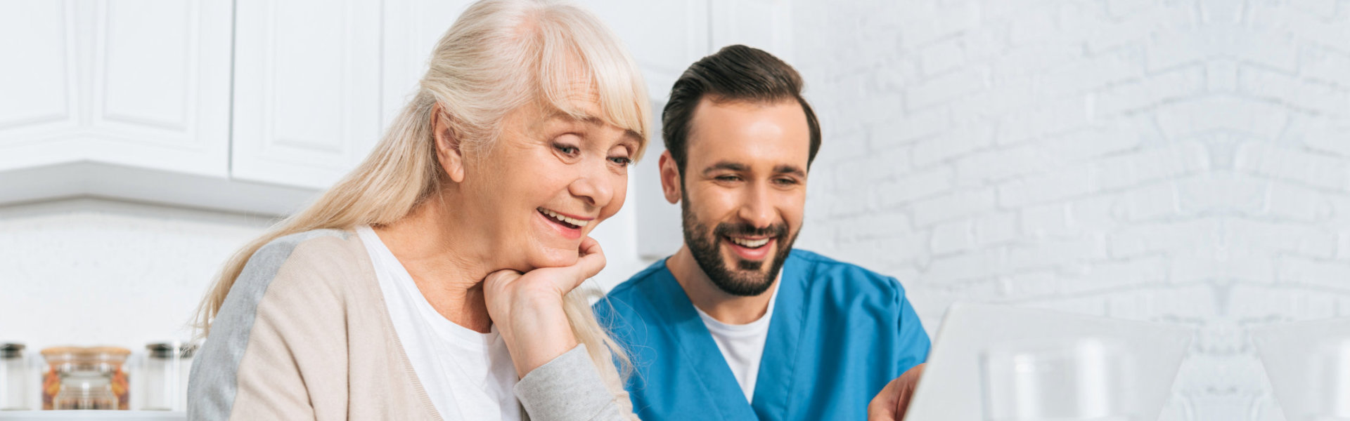 nurse accompanying her patient